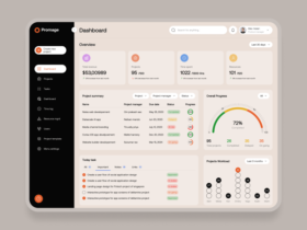Free Project Management Admin Dashboard