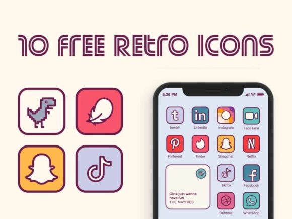 10 Free Retro Icons for iOS