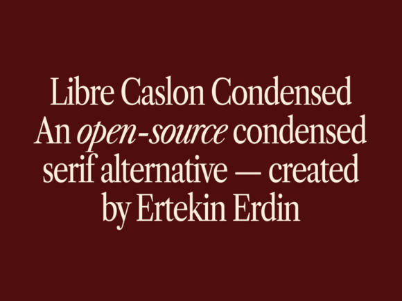 Libre Caslon Condensed: Free Serif Font Family