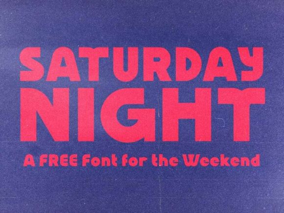 Saturday Night: Free Display Font