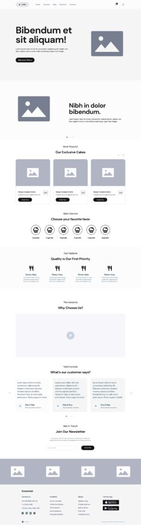 Free Website Wireframe Kit for Figma - Freebiesbug
