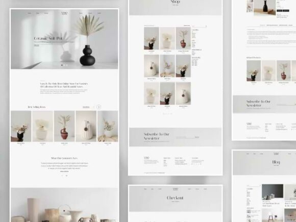 Free HTML Ecommerce Template for Interior Decor