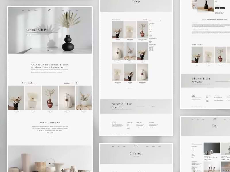 Free HTML Ecommerce Template for Interior Decor