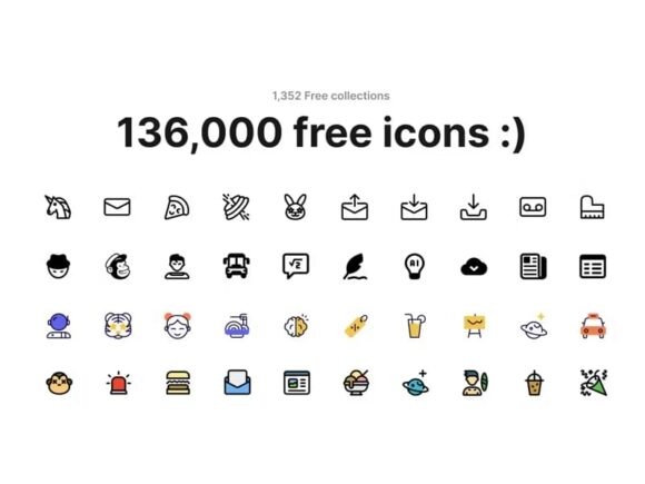Blend Icons: Huge Collection of 140K+ Free Icons