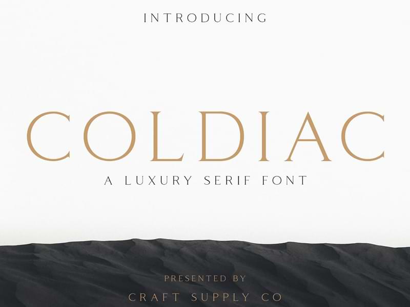 Coldiac: Free Serif Font with a Luxury Touch