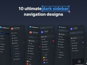 Sidebar Navigation Design for Admin UIs