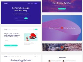 Free UI Kit for Website Landing Pages