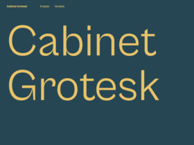 Cabinet Grotesk: Free Sans font in 8 Weights