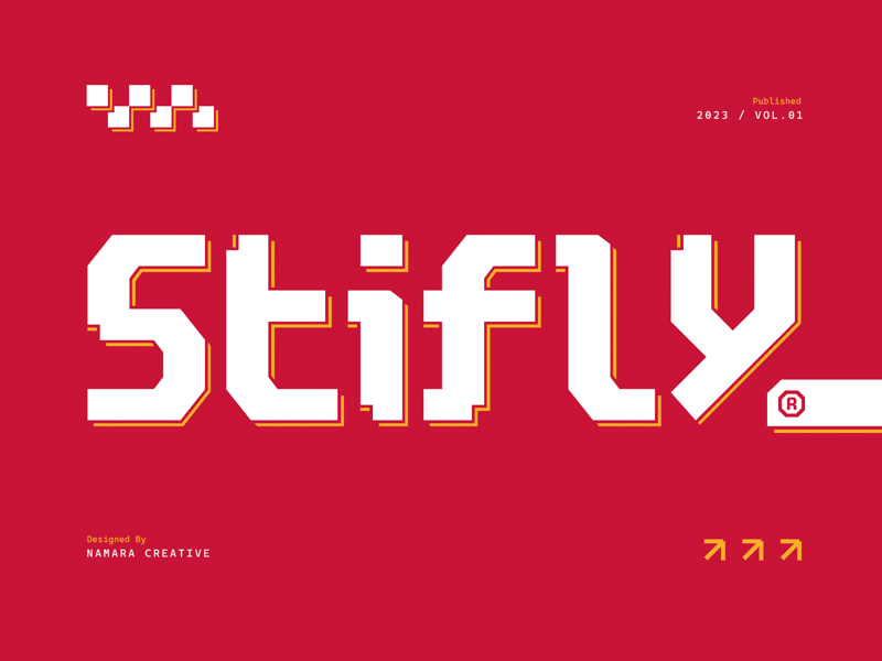 Stifly: Free Pixelated Sans-Serif Font