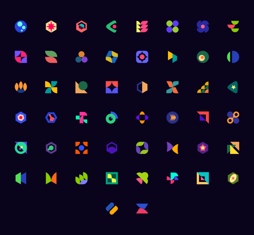 50 Free Geometric Shapes for Icons and Logo Design - Freebiesbug