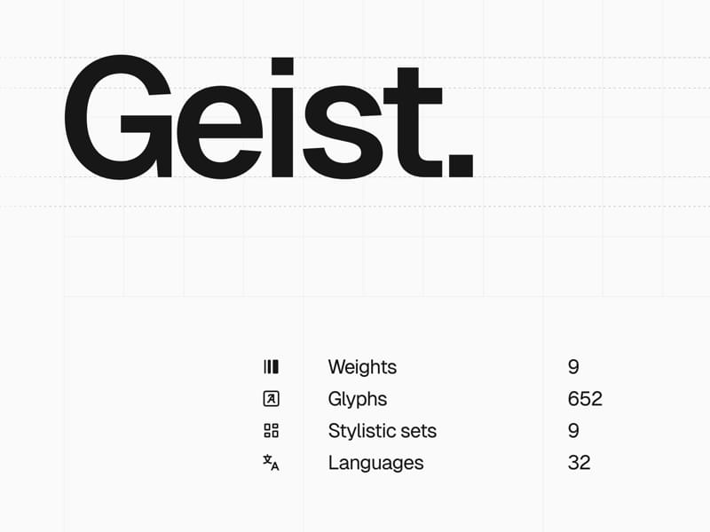 Geist: Free Font for Designers and Developers from Vercel