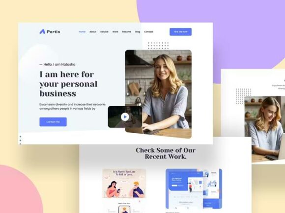 Portio: A Free HTML Portfolio Template