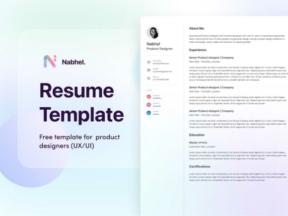 Figma Resume Template for Product Designers
