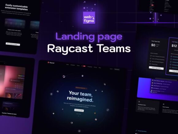 Raycast Landing Page Design