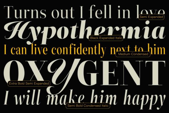 A sample typography