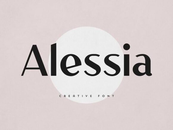 Alessia: Free Sans Serif Display Font
