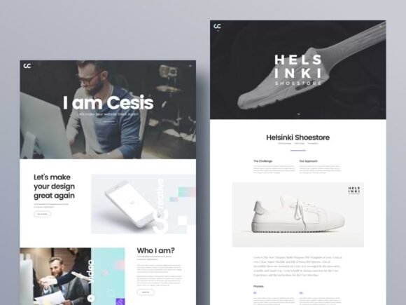 Cesis: Creative PSD Template for Agencies