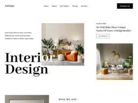 Free Figma Template for Interior Design Websites