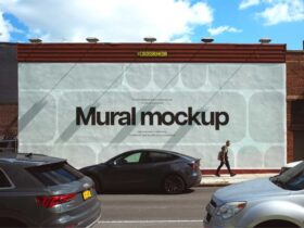 Mural Wall PSD Mockup