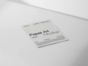 A4 Paper Mockup - Free PSD