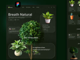 Free Plant Shop Website Template for Figma