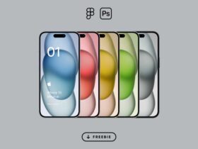 High-Quality iPhone 15 Mockups - PSD & Figma