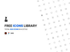 900 Free Vector Icons for UI Design - Figma + Ai