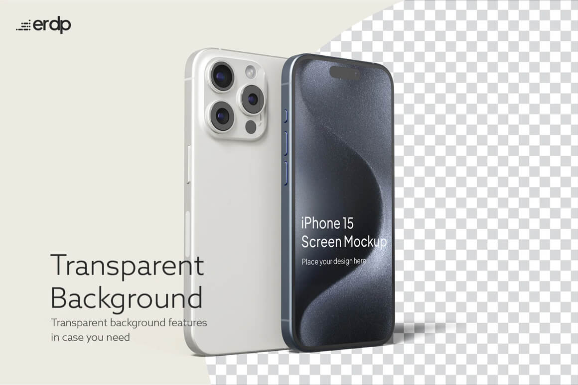 Free PSD iPhone 15 Pro Max Mockup - Freebiesbug