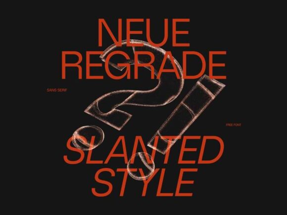 Neue Regrade: Free Variable Sans Font