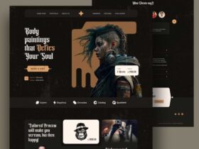 Tattoo Salon Landing Page Template