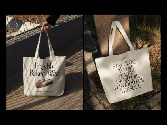 10 Realistic Tote Bag Mockups