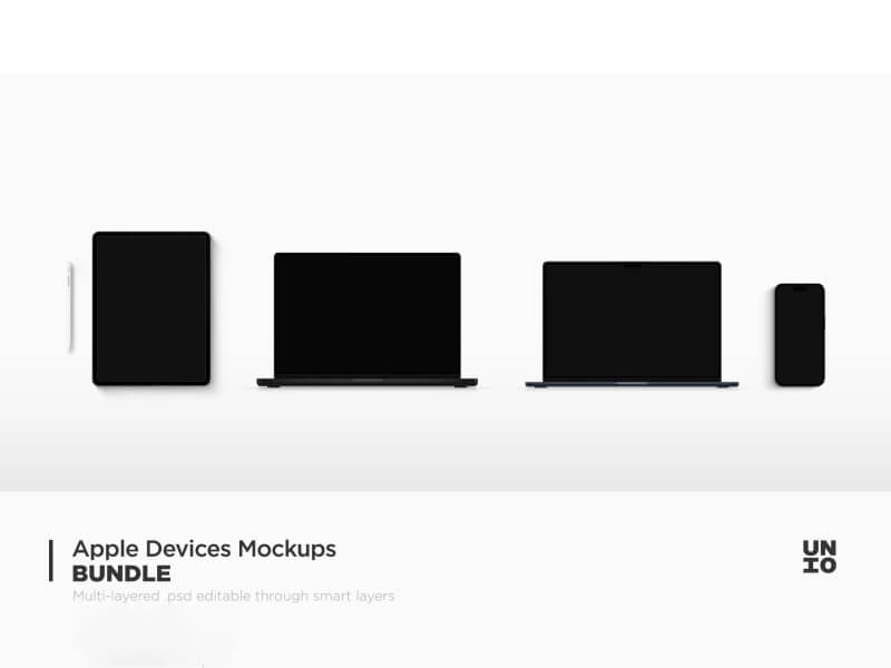 Simple app devices mockups