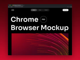 Chrome Browser PSD Mockup