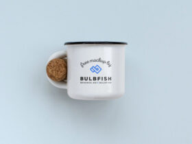 Pree PSD Enamel Mug Mockup