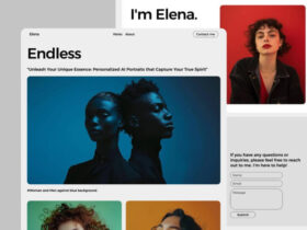 Elena: Free Designer Portfolio HTML Template