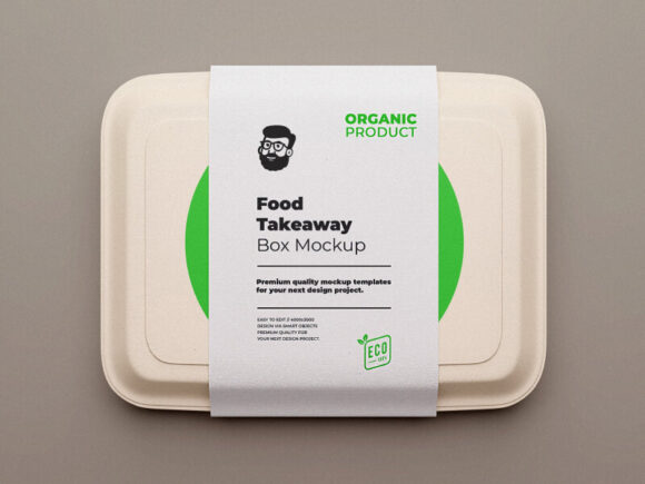 Food Takeaway Box Mockup