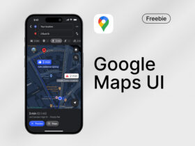 Google Maps Mobile UI for Figma