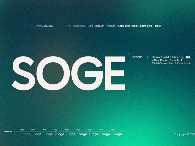 OV Soge: Free Sans Serif Font