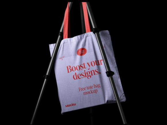 Set of Tote Bag PSD Mockups