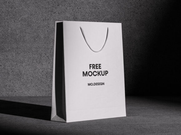 Free Paper Bag Mockup