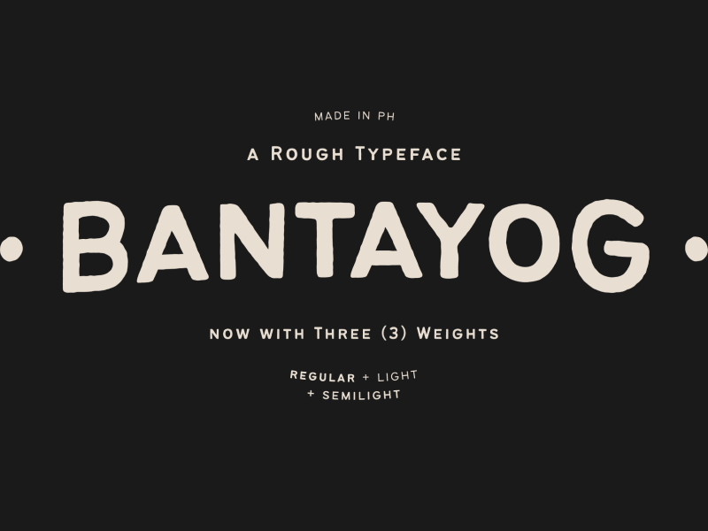 Bantayog Free Rough Font Freebiesbug