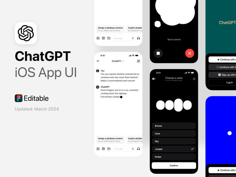 ChatGPT Mobile UI Kit