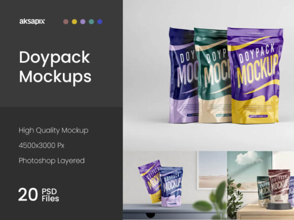 Free Doypack Mockup