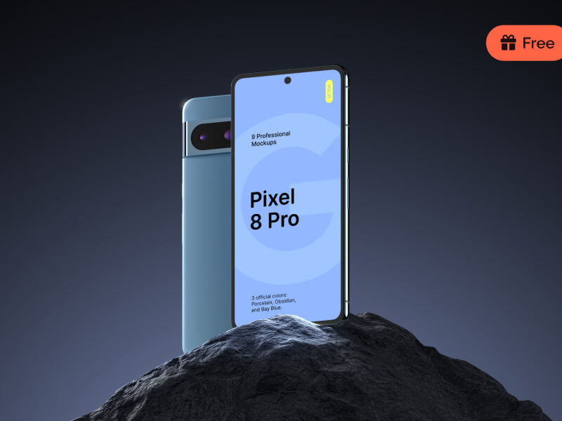 Google Pixel 8 Pro Mockup