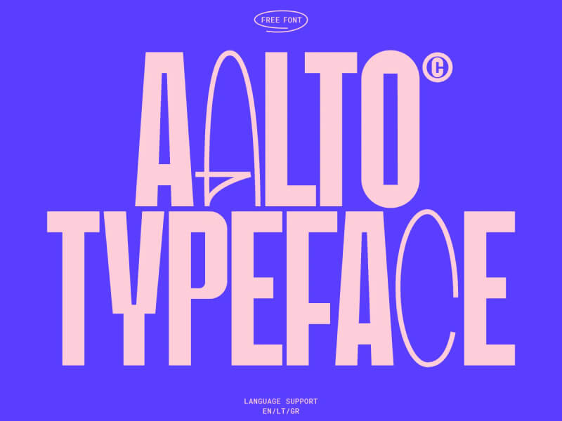 Aalto: Free Display Font