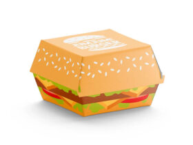 Burger Box Mockup - Free PSD