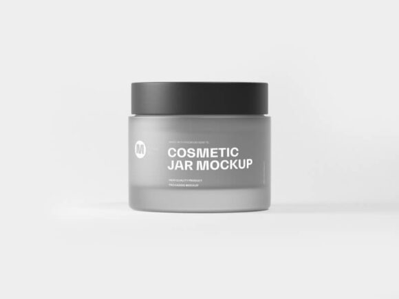 Free Cosmetic Jar Mockup