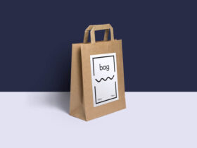 Free PSD Paper Bag Mockup