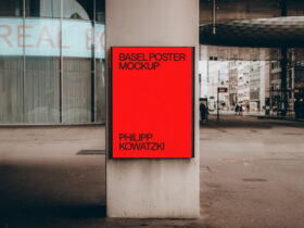 A3 Outdoor Poster Mockup