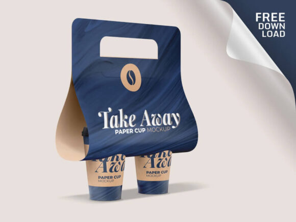 Take-away Paper Cup Mockup